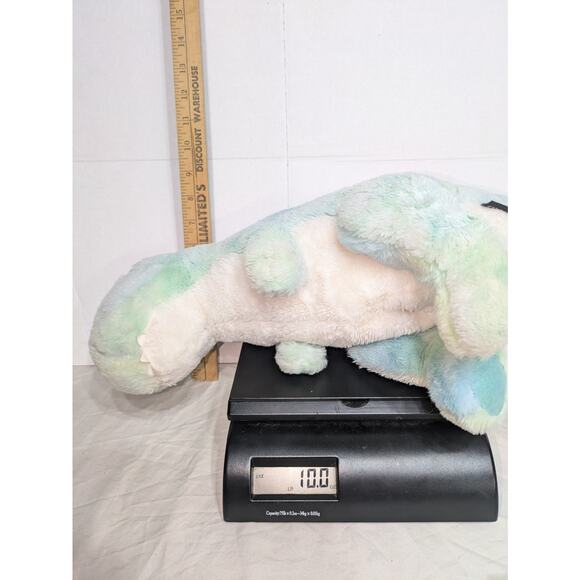 FAO‎ Schwarz Plush Glow Brights Tyrannosaurus Dinosaur T-Rex Green Dino Read - Picture 10 of 10